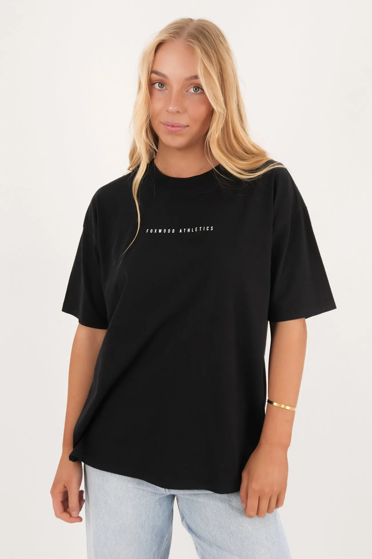 DoubleLayeredCollar teenagers' Captain Tee Washed Black