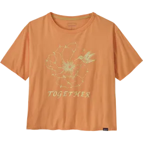Weighted Hem Design Women's Mutualism Easy-Cut Organic T-Shirt