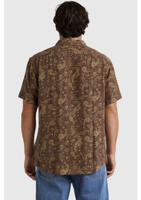 Atlas II Short Sleeve Shirt Plum Layered Design