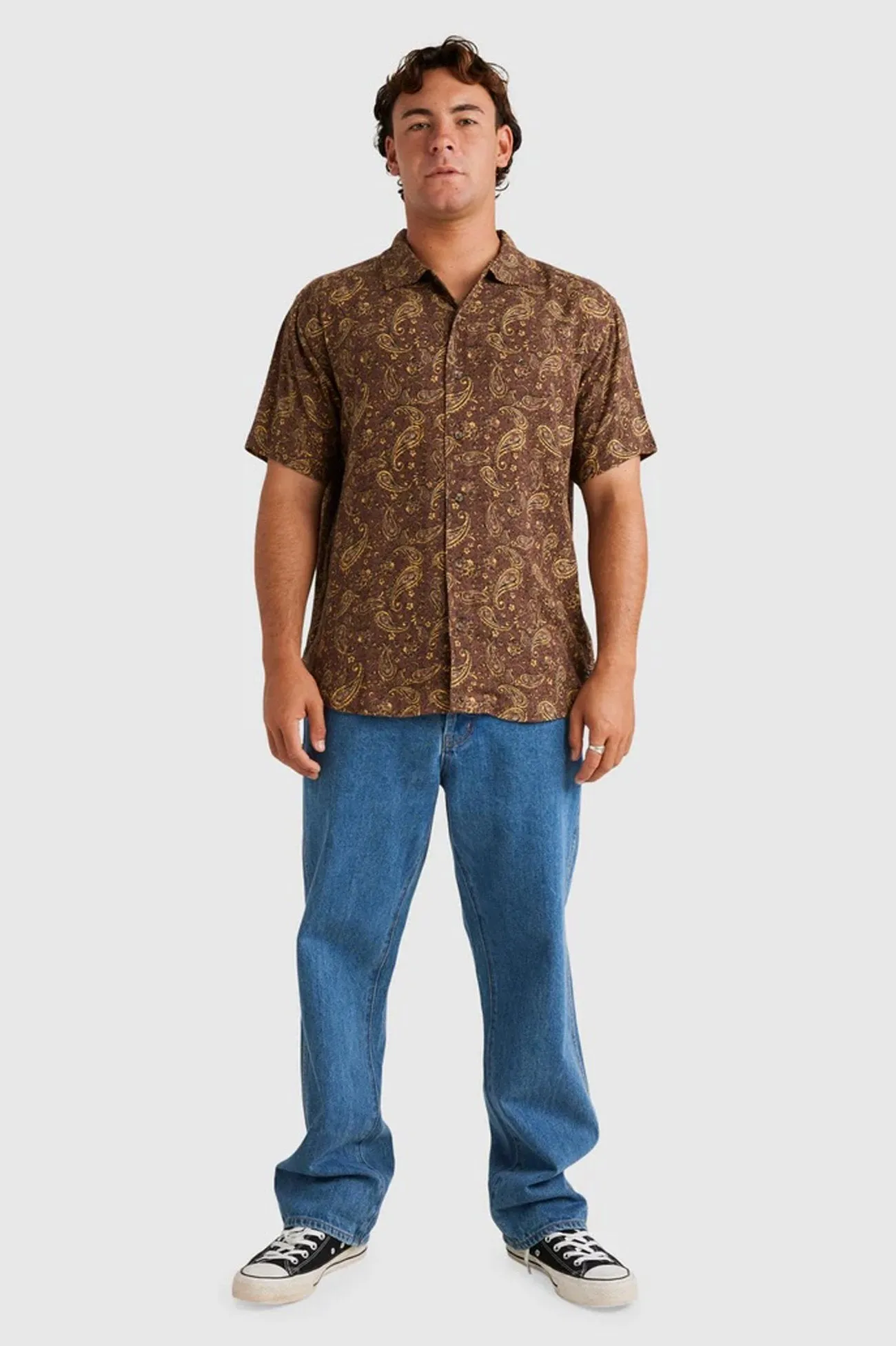 Refined Aesthetic Atlas II Short Sleeve Shirt Plum