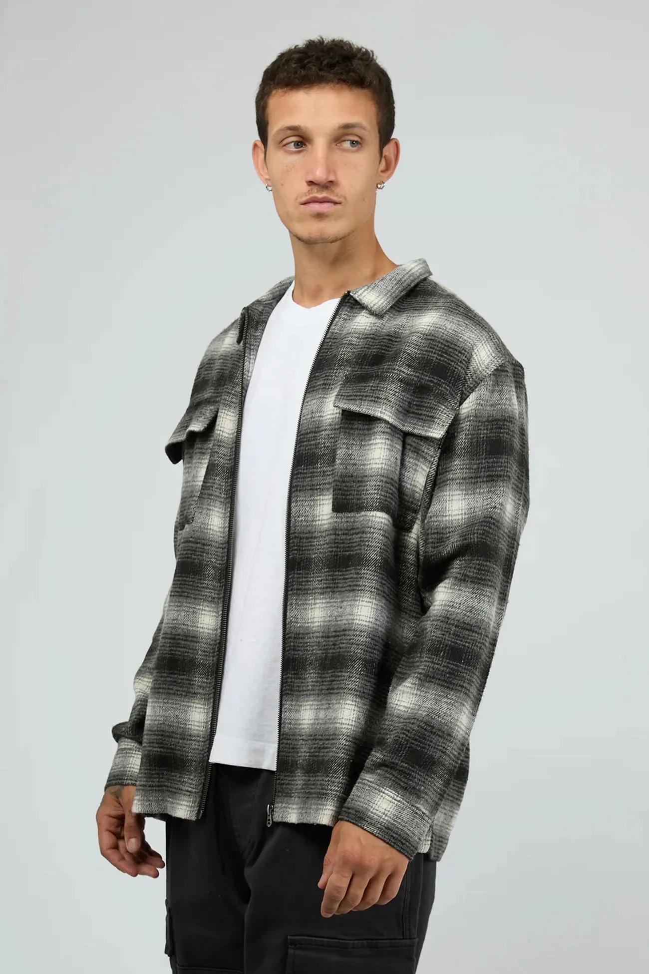 Cadence Shirt Black Printed Pattern