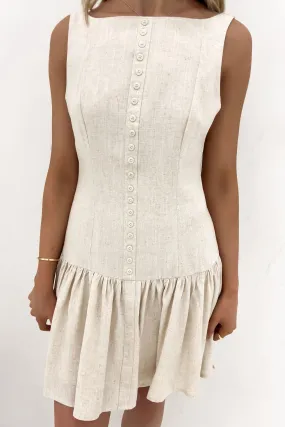 Breathable Fit Maple Mini Dress Beige