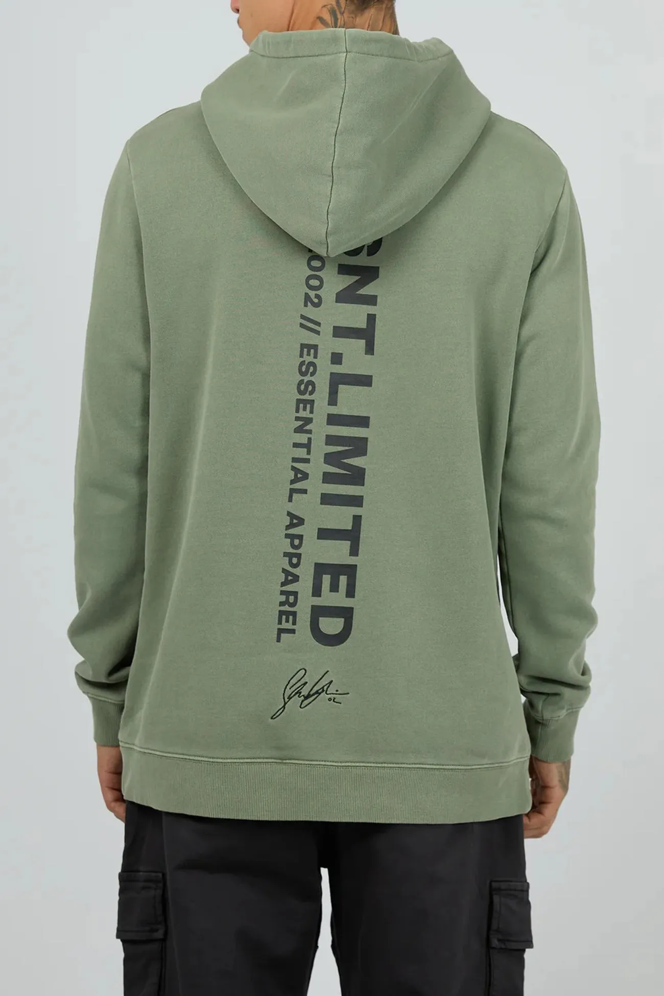 Minimalist Design Lightweight Construction Trilogy Hoodie Acid Green
