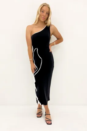 Michie Midi Dress Black One Piece Look
