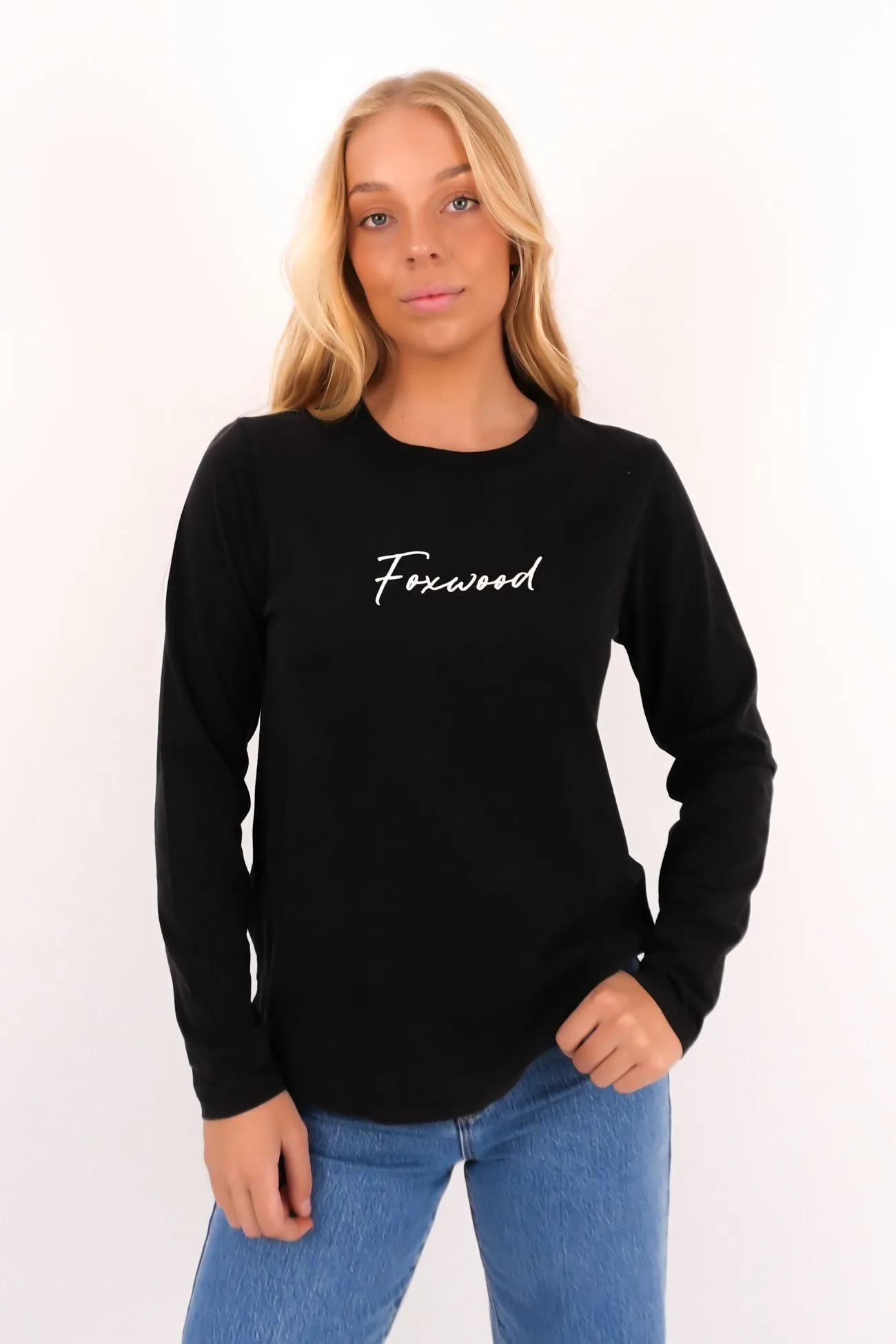 Tied Specialty Item Signature Long Sleeve Tee Washed Black