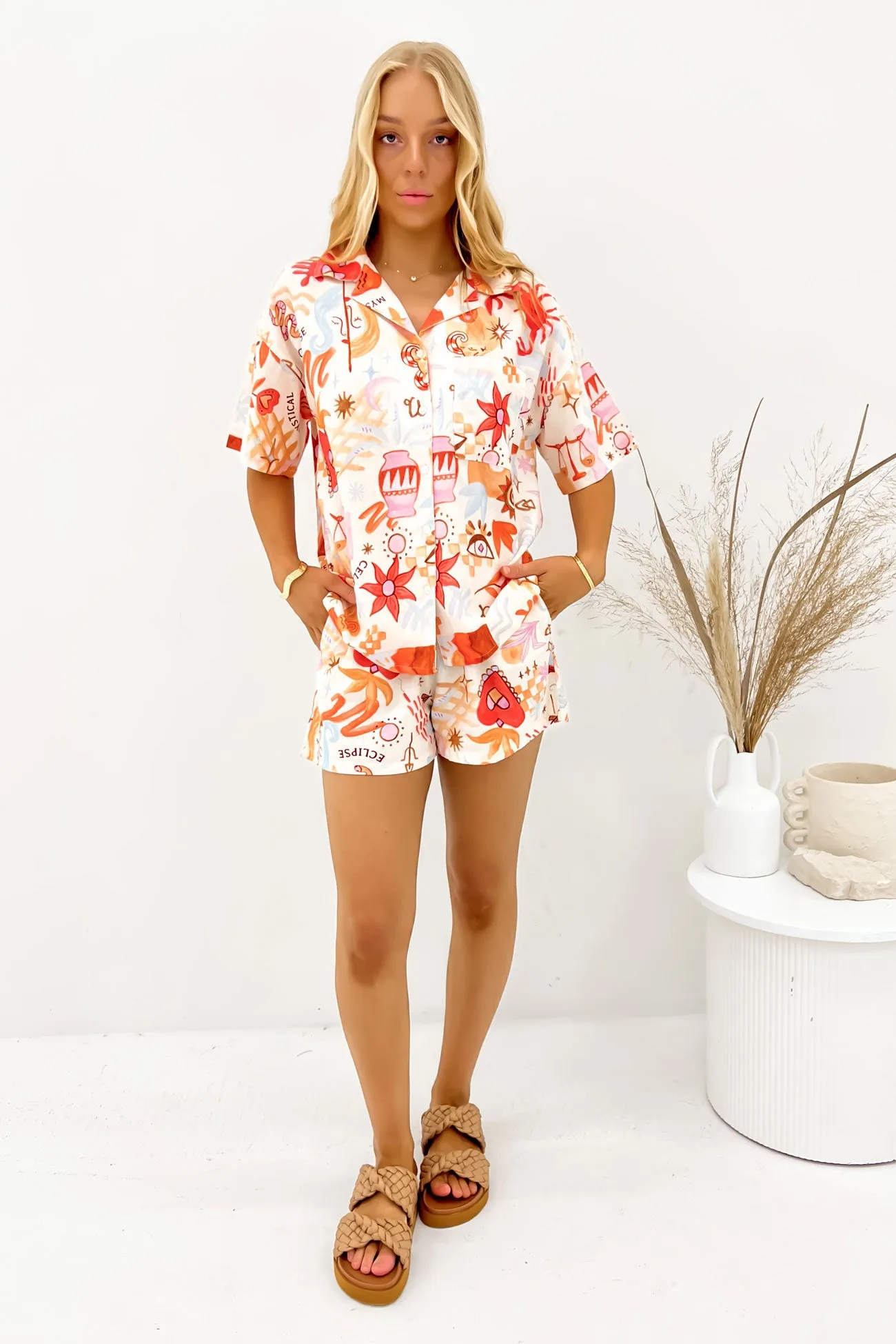 Tyra Shirt Vintage White Plus Size