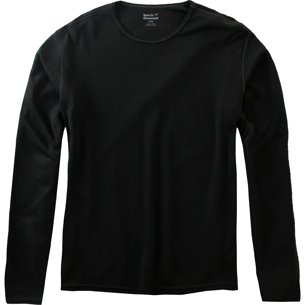 Men's Single Layer Crewneck Wicking Inner Layer Snag Resistant Surface