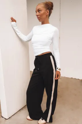 Brodi Pant Black Soft Brushed Lining Stretchable