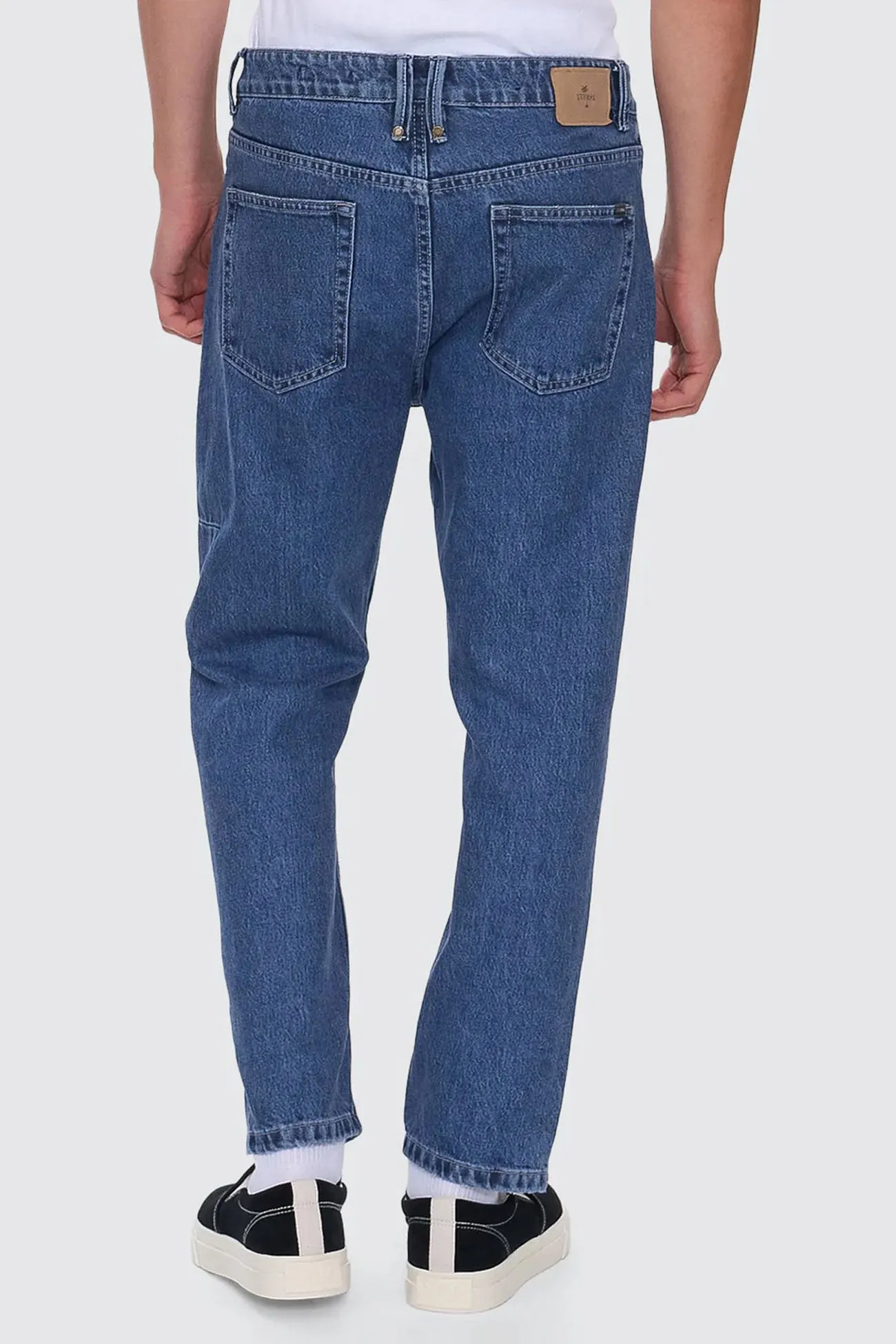 Street Appeal No Gap Waist Design Unchopped Denim Jean Vintage Rinse Blue