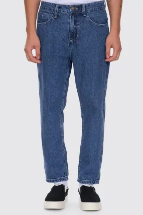 Easy Pairing Unchopped Denim Jean Vintage Rinse Blue