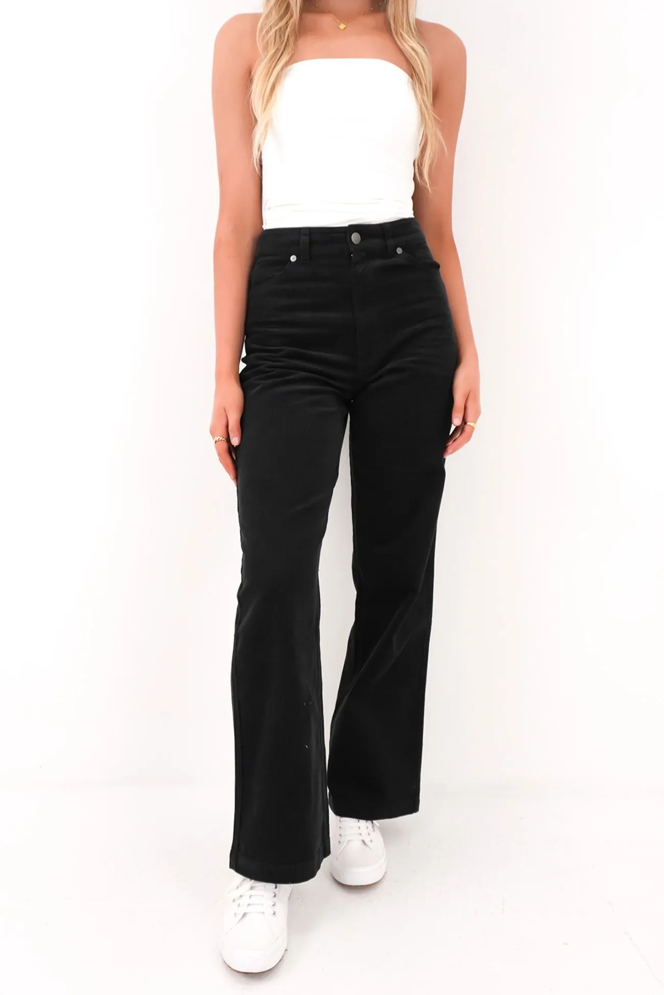 Underground Cord Pant Black Active Fit Stretchable Fabric