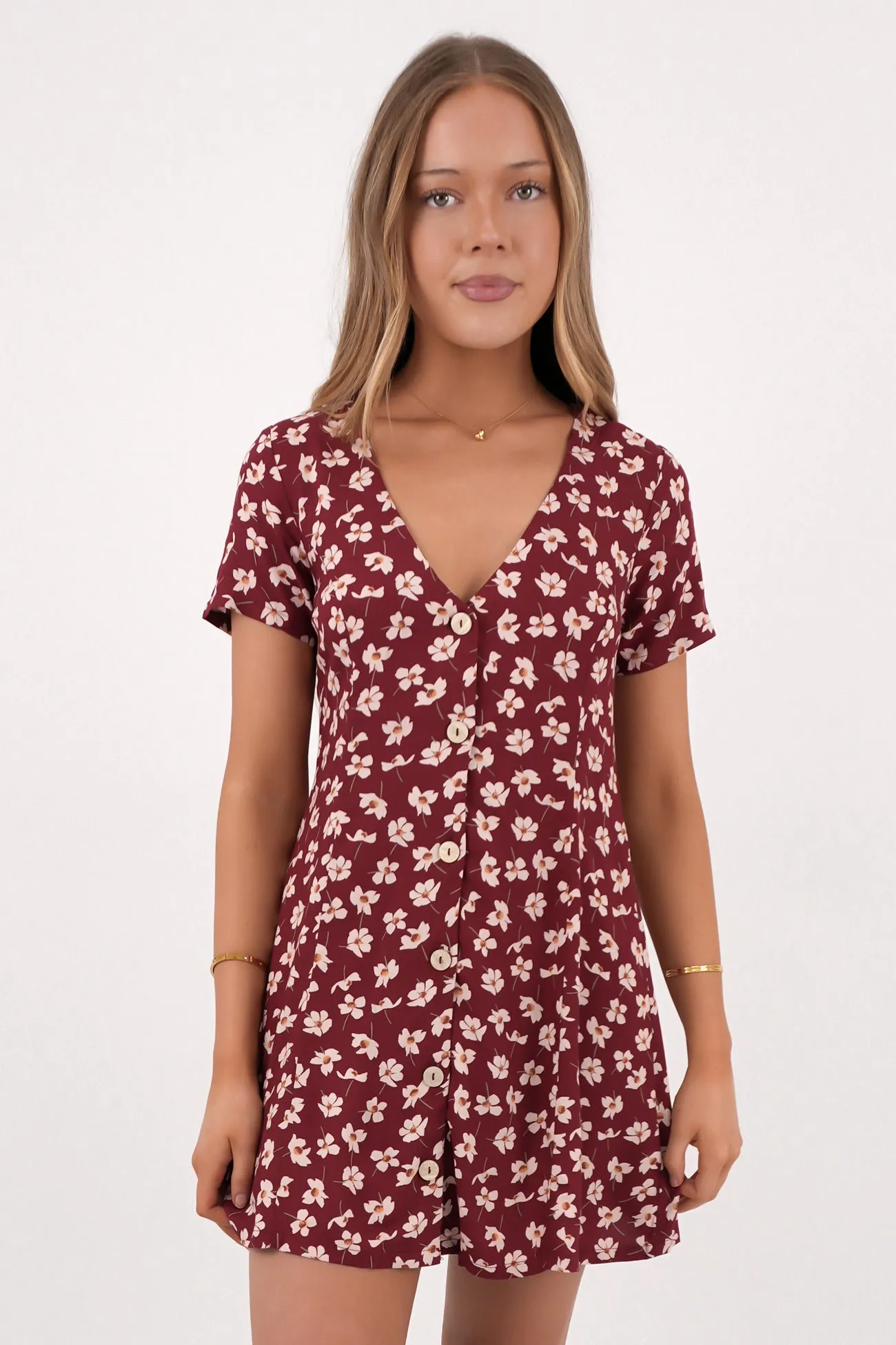 Understated Dress Cranberry Feminine off-the-shoulder gown