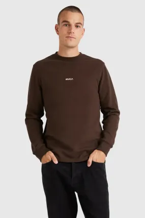 Union Waffle Long Sleeve Chocolate Loose - fitting