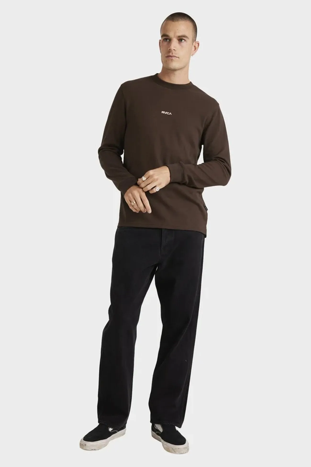 Union Waffle Long Sleeve Chocolate Inland area patio