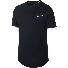 Nike Boys Court DryFit Short Sleeve - Black Fine Tailoring