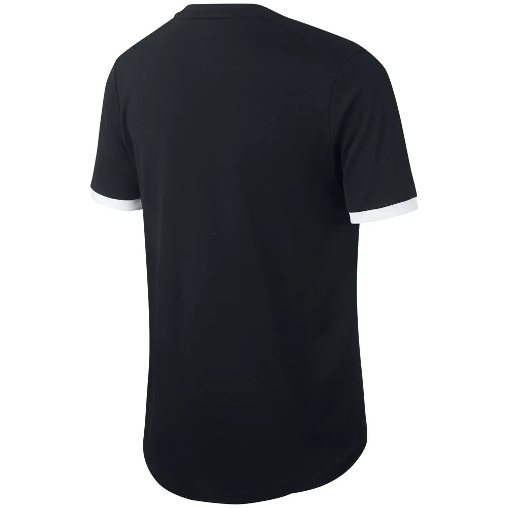 Zip-up Nike Boys Court DryFit Short Sleeve - Black