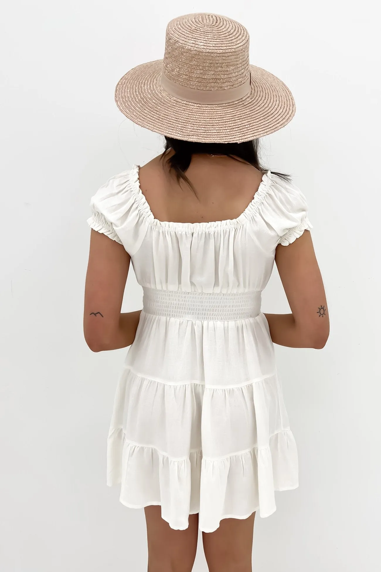 Stylish and Simple Natalia Mini Dress White