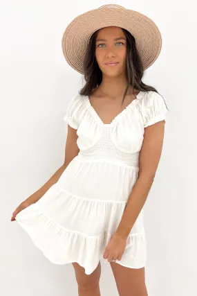 Fresh Color Travel-Essential Natalia Mini Dress White