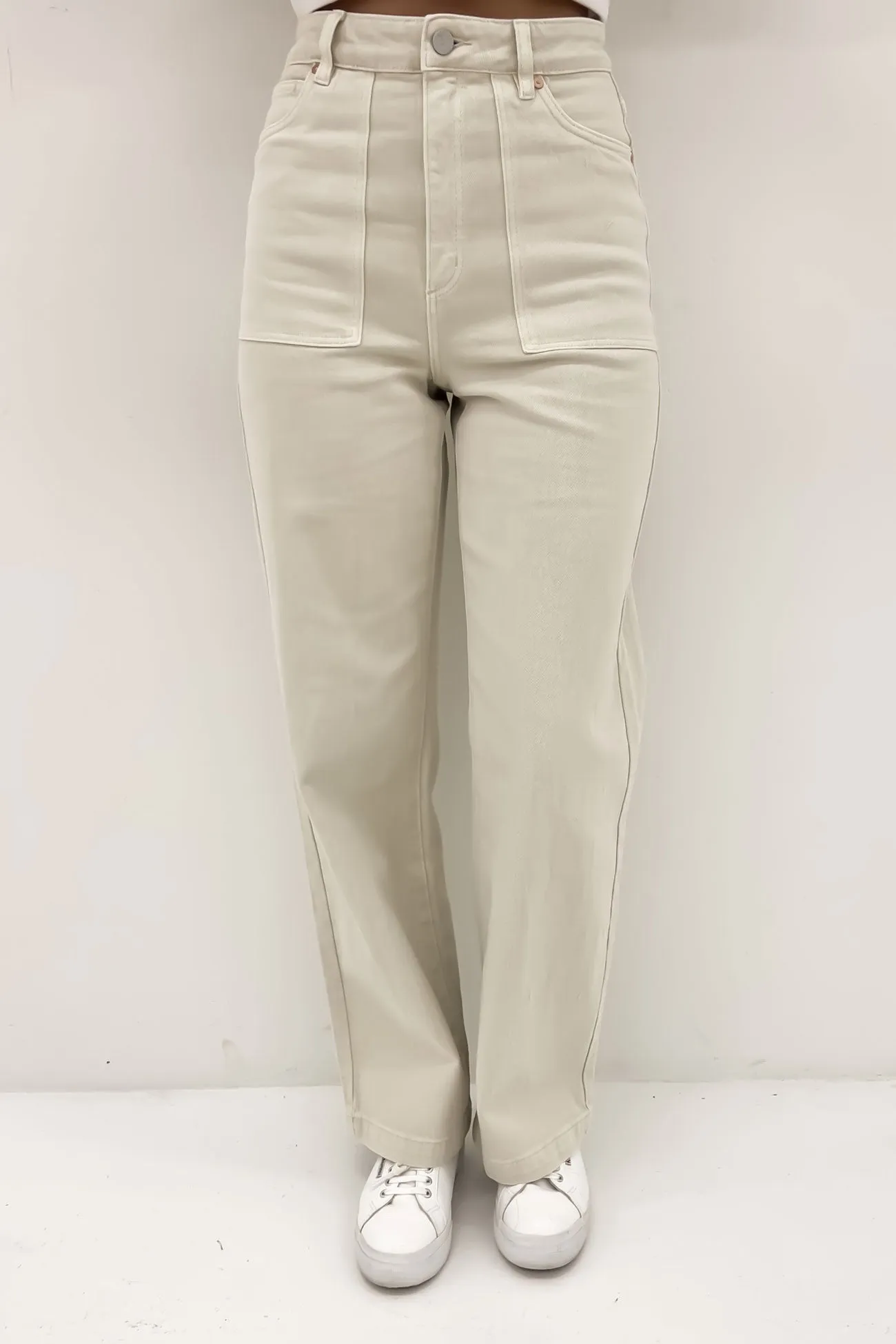 Casual Smart Casual Unisex Wear A 94 High & Wide Jean Milk