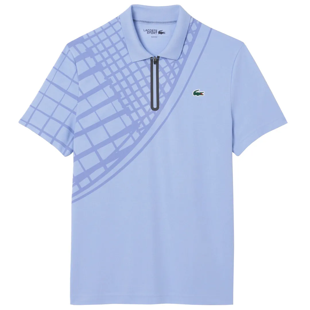 Dry - Cleanable Unlined Lacoste Men's Ultra Dry Printed Polo - Purple