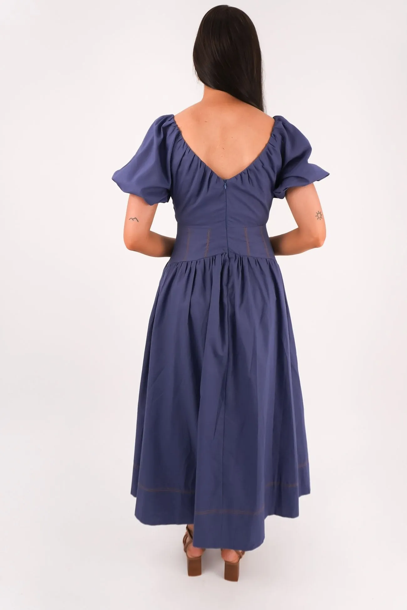 Charming Design Fate Midi Dress Blue