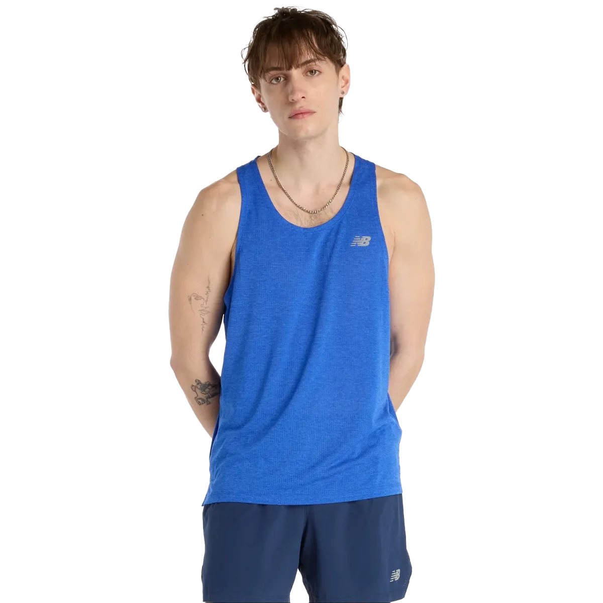 Men's Athletics Singlet Wrinkle Resistant Finish Double Faced Jersey Knit