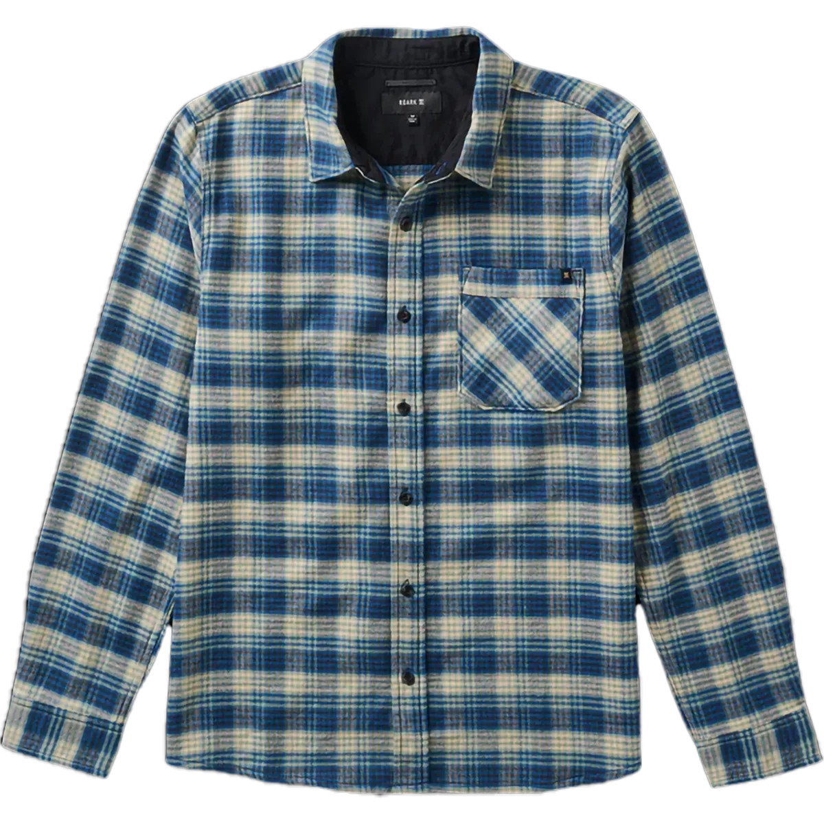 FullCut Shoulder Silicone Grip Interior Men's Crossroads Organic Long Sleeve Flannel