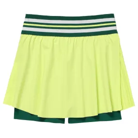 HighCollar Style Basic Core Urban Ease Fila Women's Ace Swift Skort - Shadow Lime