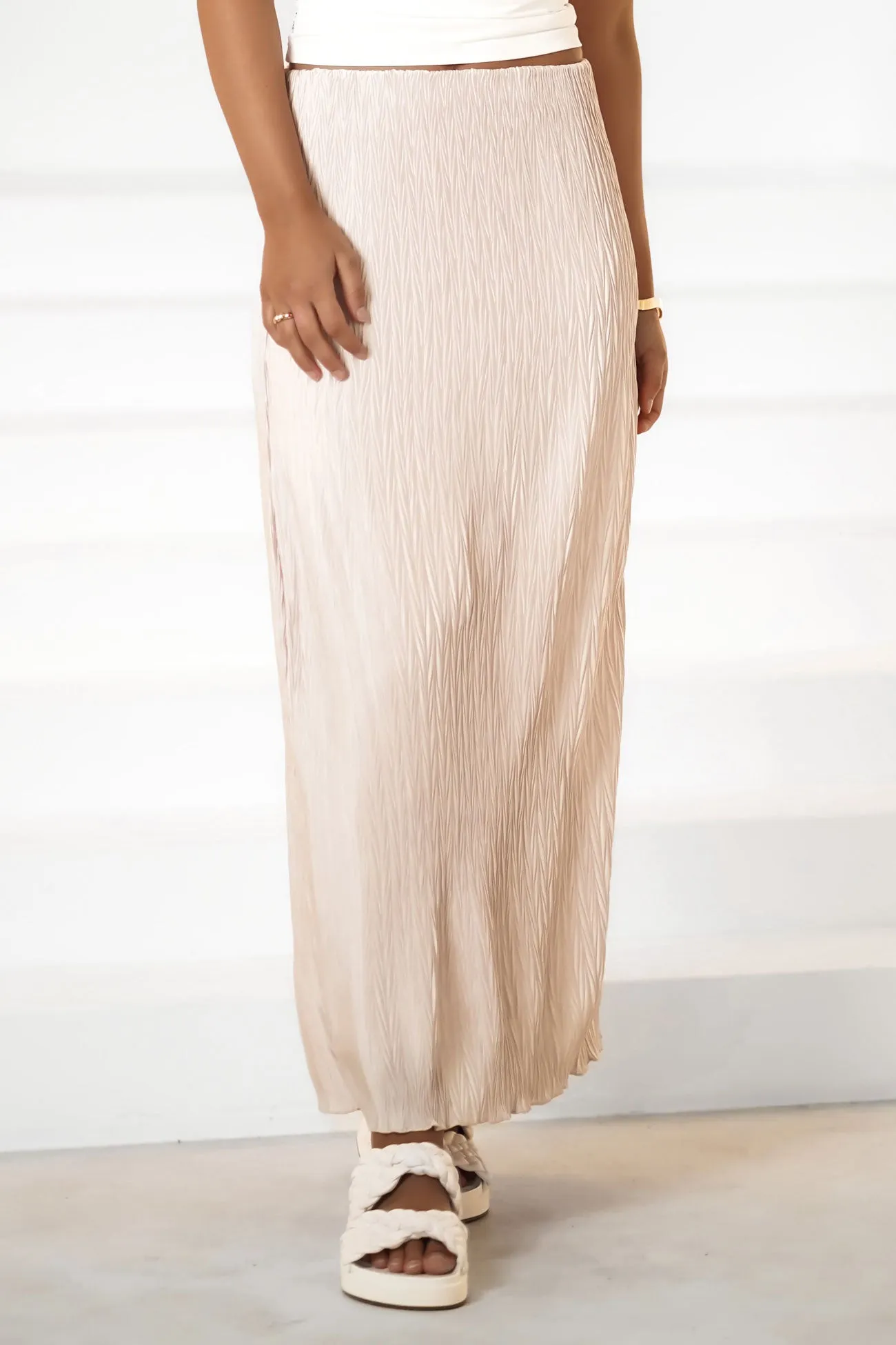 Signature Line Zayn Midi Skirt Oat