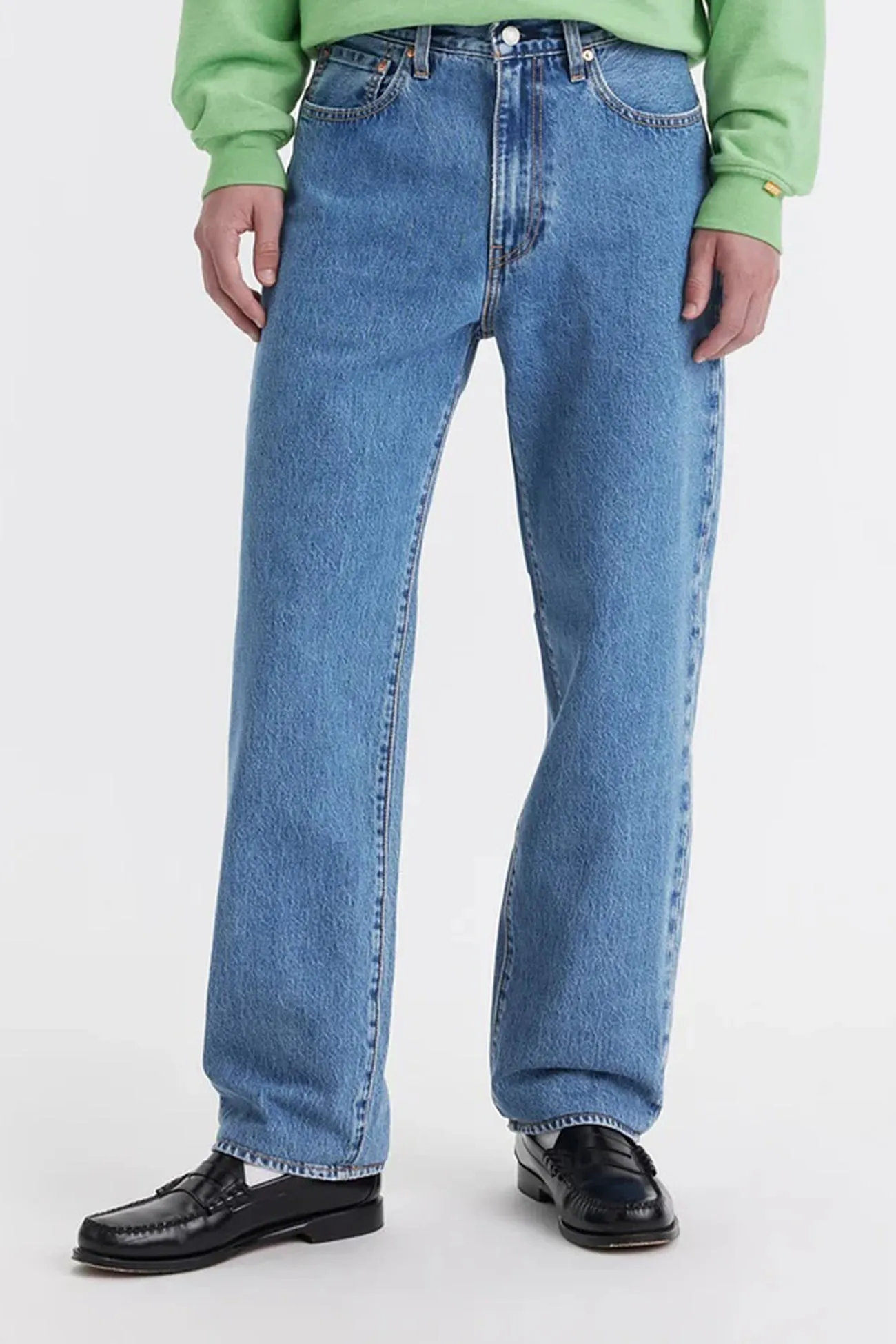 classic clothing 568 Loose Straight Jean Blue Essentials