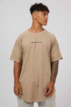 Animal Print Elevate Raglan Tee Tan