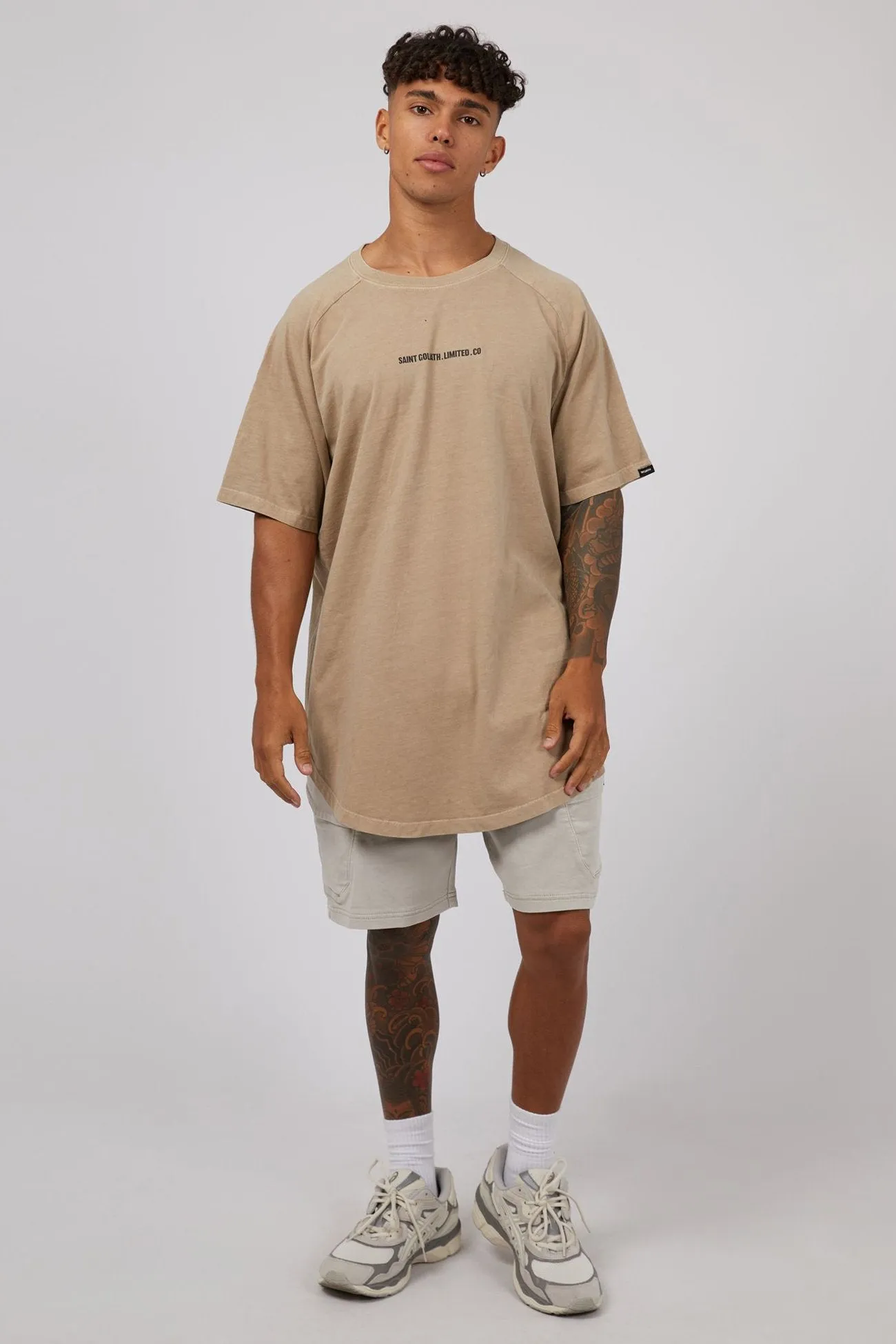 ZeroDistressFinish Elevate Raglan Tee Tan