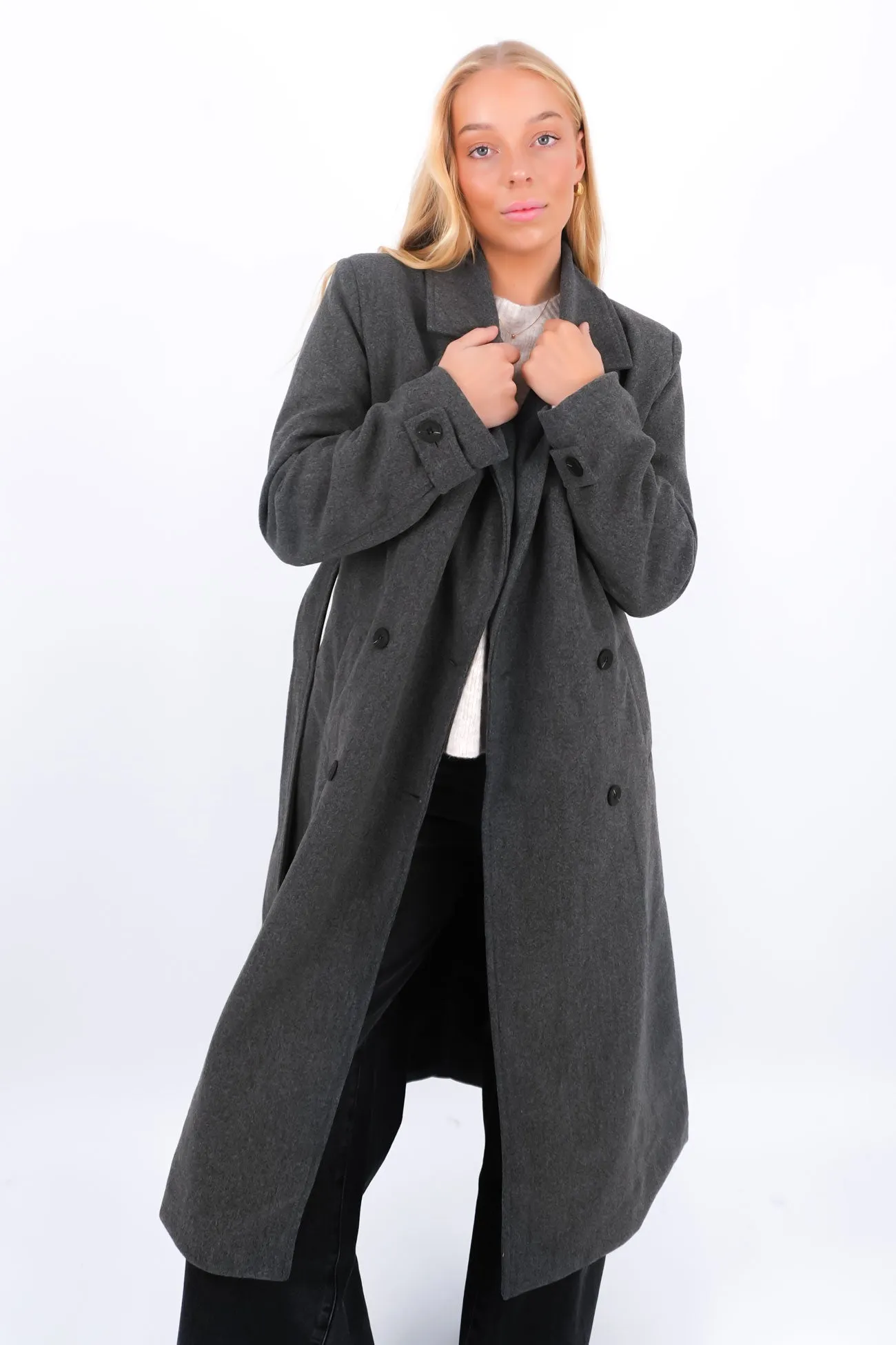 Flexible Fiber Fill Friction Resistant Alba Coat Charcoal