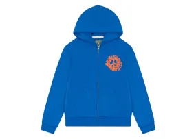 Denim Tears Denim University Zip Hoodie Royal Blue Asymmetric Hem