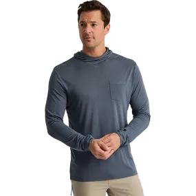 Men's Bamboo Lightweight Hoodie BreathableMeshPanel Tailored Placket