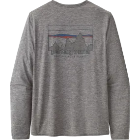 Antibacterial Fabric EcoDyeProcess Men's Long Sleeve Capilene Cool Daily Graphic Shirt