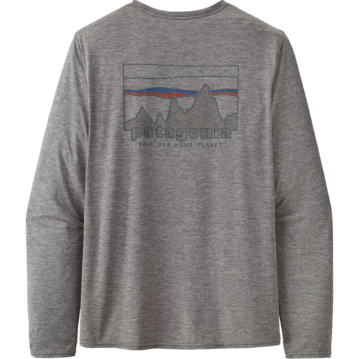 Reinforced Shoulder Men's Long Sleeve Capilene Cool Daily Graphic Shirt