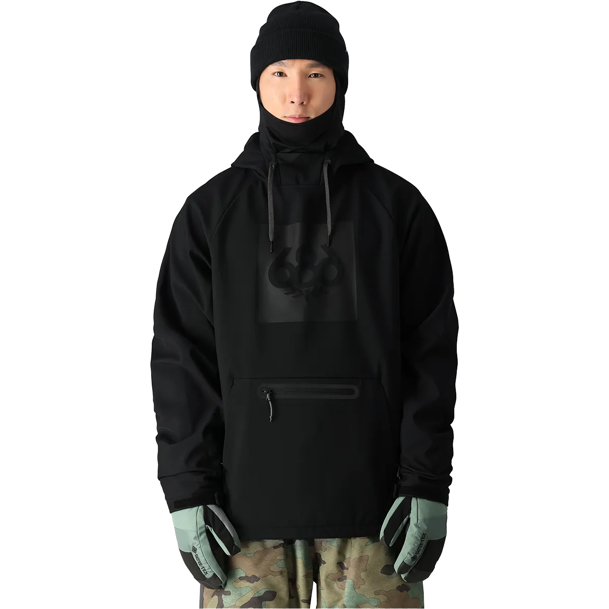 Impact Absorbing Back Panels Men's Waterproof Hoody