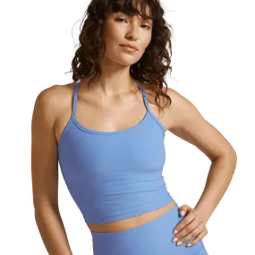 Women's Spacedye Slim Racerback Cropped Tank EasyCare Fabric