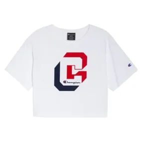 Non Stretch Fabric Short Sleeve Cropped T-Shirt Women