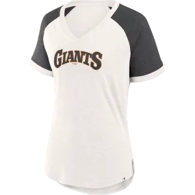 Women's Giants For the Team Slub Jersey Tee Relaxed Comfort Antibacterial Treatment
