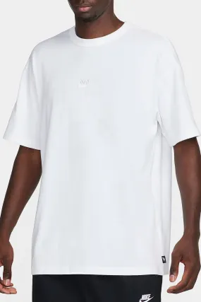 Layered Hem Detail Nike Sportswear Premium Essentials Tee White