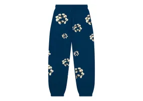 Denim Tears X Cpfm Cactus Tears Wreath Sweatpants Navy Printed Stretchable Fabric