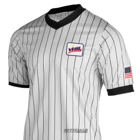 Moisture Management Tech Comfortable Fabric VHSL LOGO Dye Sublimated Wrestling Grey V-Neck Quick Dry Textile