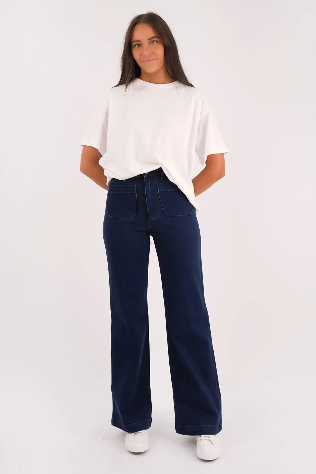 Sailor Jean Long Dark Stone Regular Style