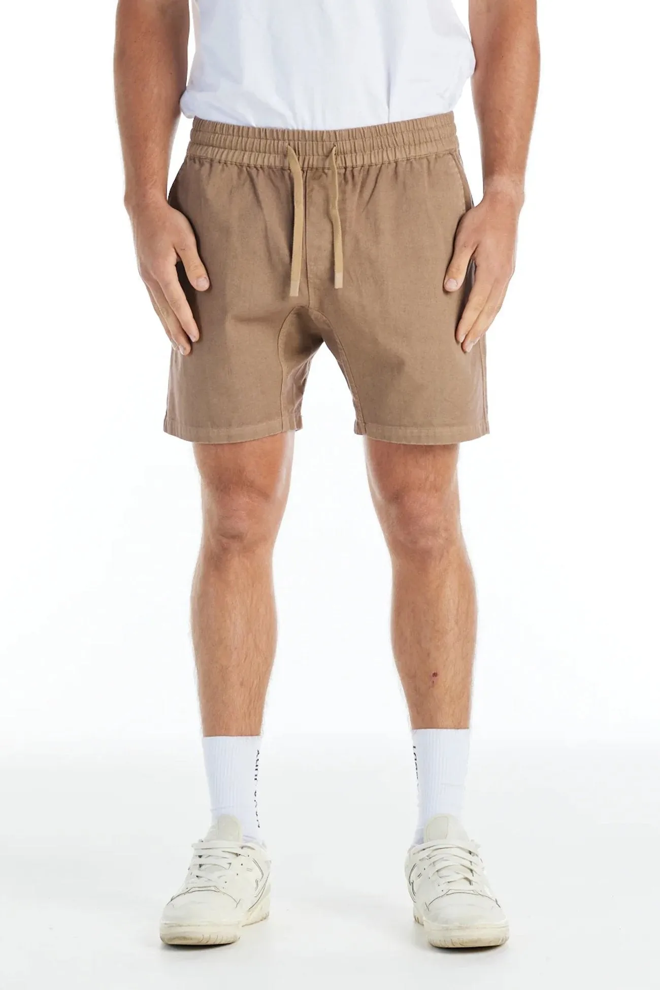 checked shorts odor - absorbing Villa Short Taupe