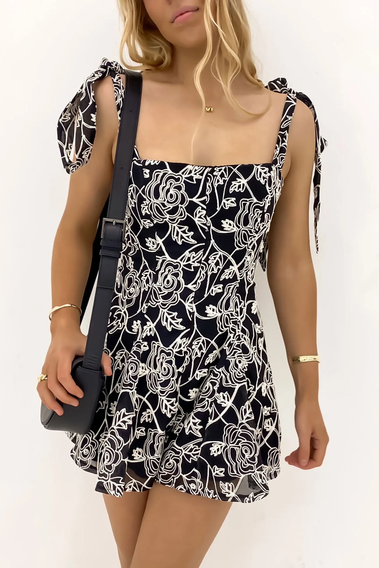 Versatile Event Eco Vivid Karla Playsuit Black White
