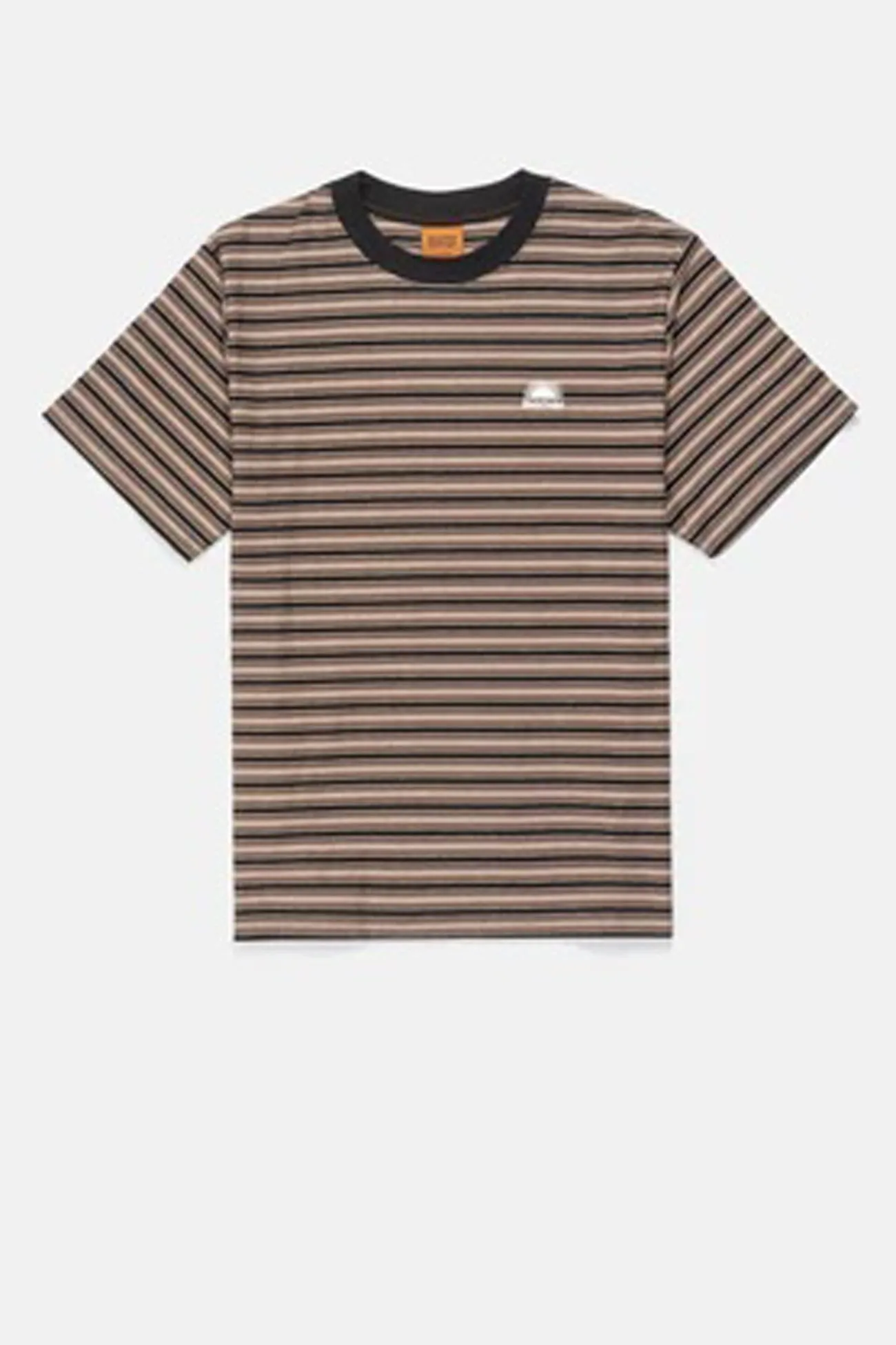 Vintage Stripe Short Sleeve T-Shirt Latte Indoor Event