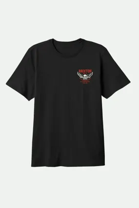 AntiStatic Properties Street Smart Waller Short Sleeve Standard Tee Black Worn Wash