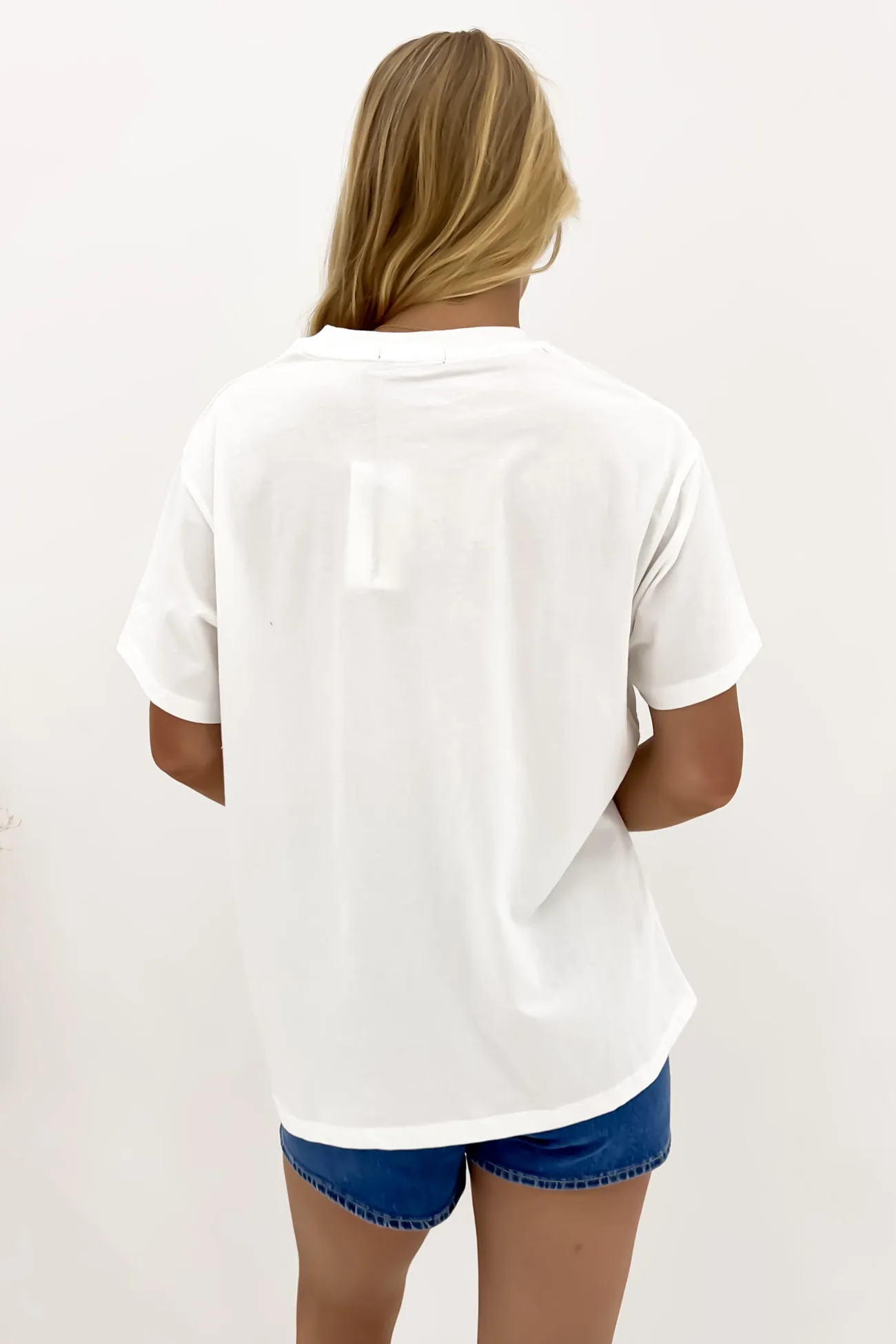 Wanderlust Oversized Tee Vintage White Trendy Design